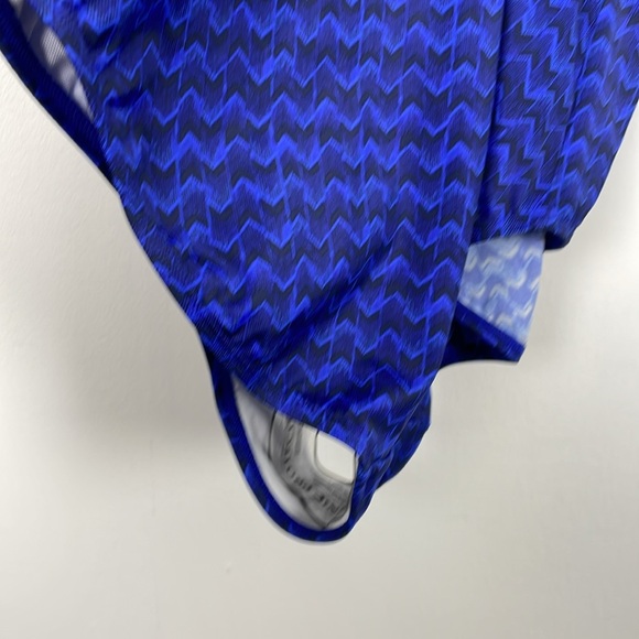 LL Bean Womens 16 Long Swimsuit UPF 50 Padded Cups Blue Beach Bathing Suit - Picture 5 of 9